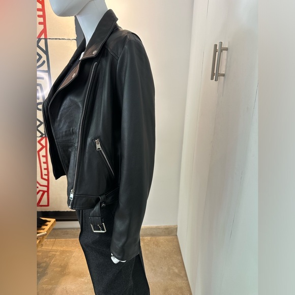 Leather Motorcycle Jacket by Artist CHELSEA  LEIFKEN / "UNCONDITIONAL LOVE” - Picture 3 of 8